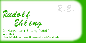rudolf ehling business card